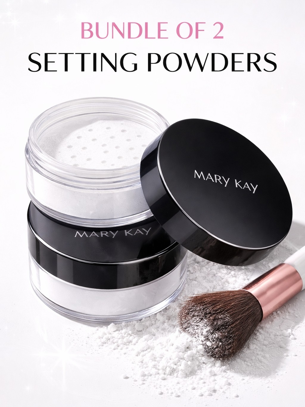 Mary Kay White Translucent Setting Powder Duo